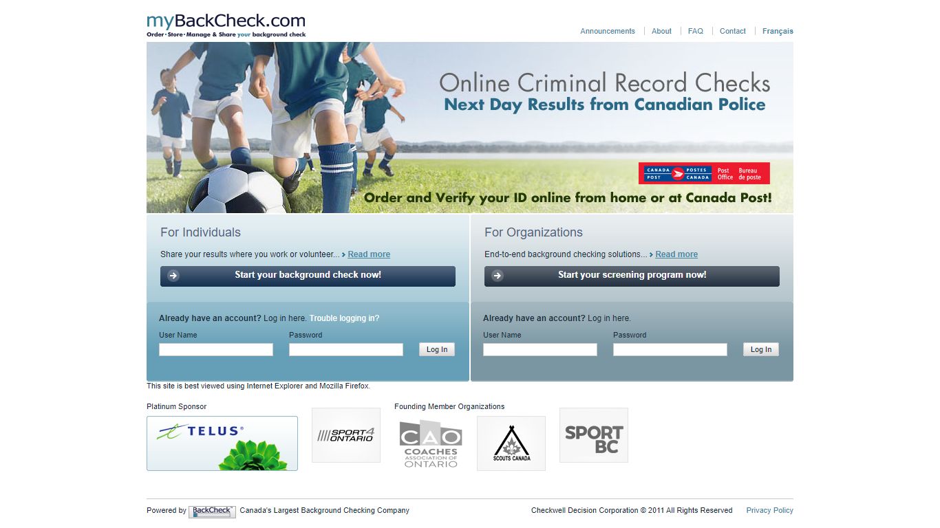 Online Criminal Record Check | Canadian Background Check